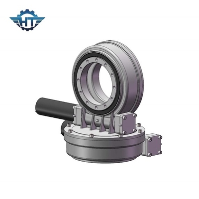 خرید 7 Inch Dual Axis Slew Drive Gearbox With Electric 24v DC Motor For Solar Tracking System online manufacture