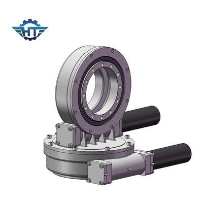 IP 66 Worm and Gear Structure Slew Drive Gearbox SDE7 with Nema 23 for Dual Axis Solar Trackers