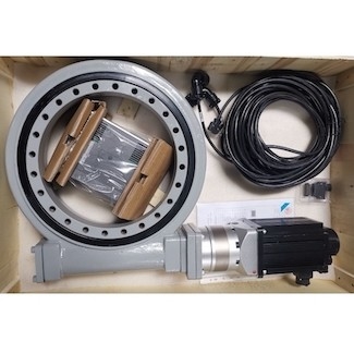 OEM Enveloping Small Slew Drive برای سیستم ردیابی پنل انرژی خورشیدی