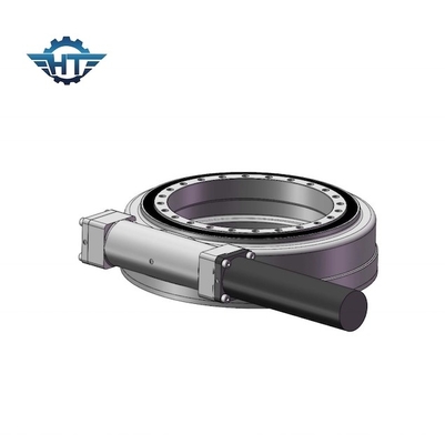 گیربکس اسلو درایو نصب شده افقی SE7 IP66 با موتور الکتریکی برای سیستم ردیابی خورشیدی